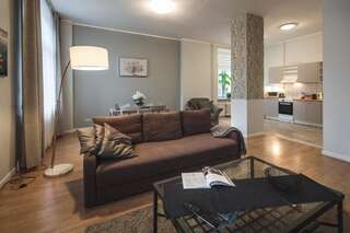 Апарт-отели Bearsleys Downtown Apartments Рига Улучшенные апартаменты с 1 спальней-8